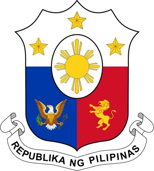 the coat of arms lambang negara filipina